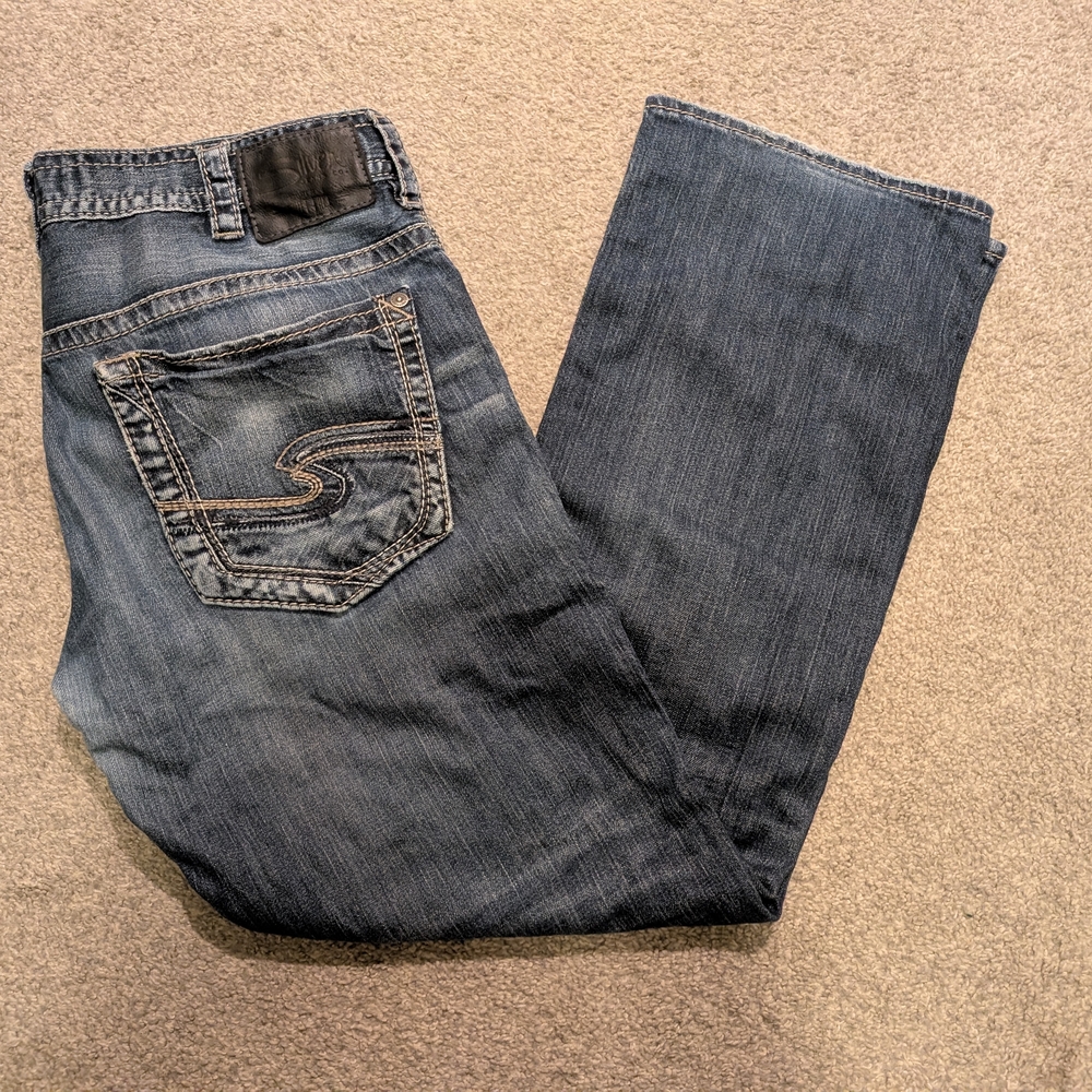 Silver Jeans Men's Indigo Straight Leg Denim
